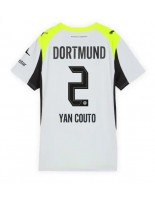 Borussia Dortmund Yan Couto #2 Venkovní Dres pro Dámské 2025-26 Krátký Rukáv